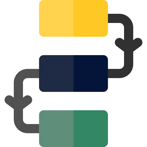 Illustration processus de création de site web